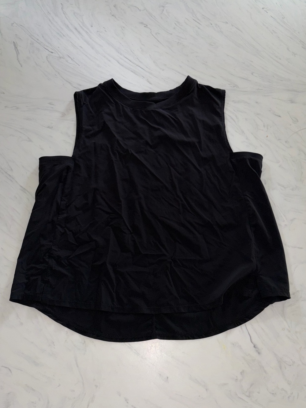 All in motion black muscle tank top sport xl pullover shirt square arm